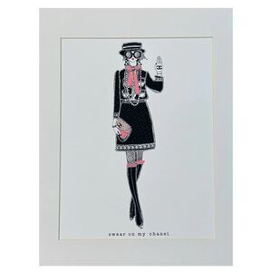 VERRIER HANDCRAFTED
New York City 11"X14" SWEAR ON MY CHANEL WHITE MAT